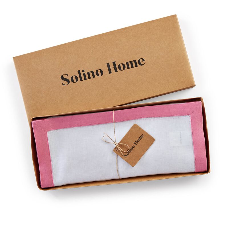 Solino Home 100% Pure Linen Table Runner 14 x 72 Inch | Classic