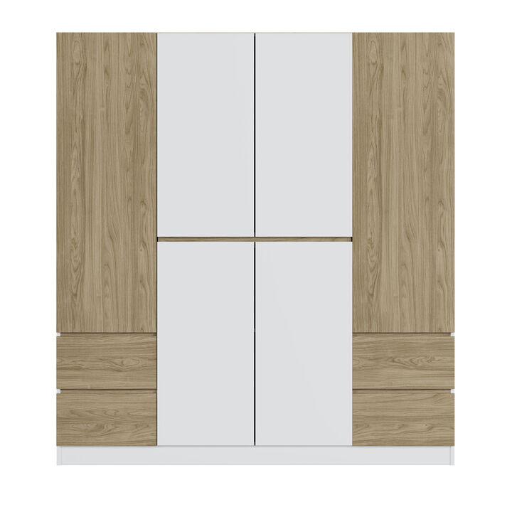 Merax 6-Door Wooden Wardrobe Closet
