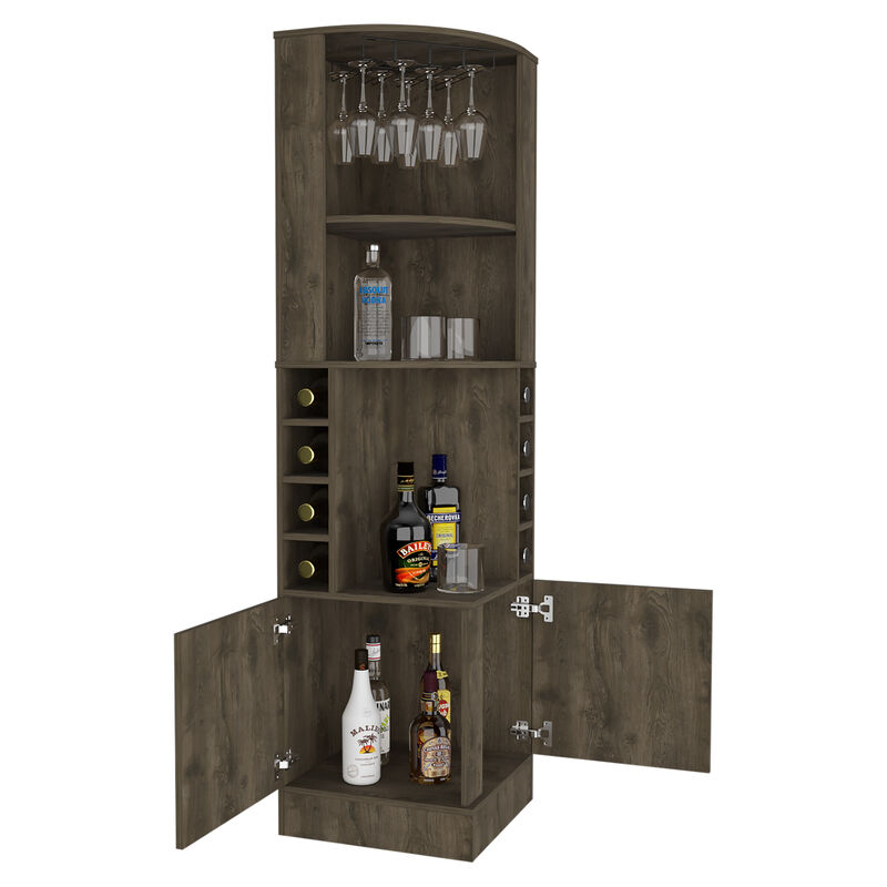 Bar Cabinet Papprika, Living Room, Dark Brown