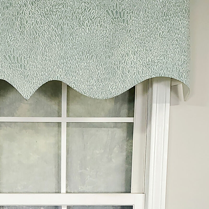 RLF Home Luxurious Modern Design Classic Miramar Regal Style Window Valance 50" x 17" Coral