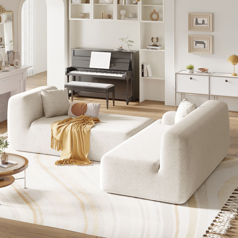 Merax  Modern L-Shape Modular Sectional Sofa