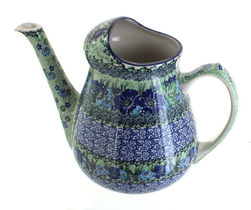 Blue Rose Polish Pottery Teresa Watering Can