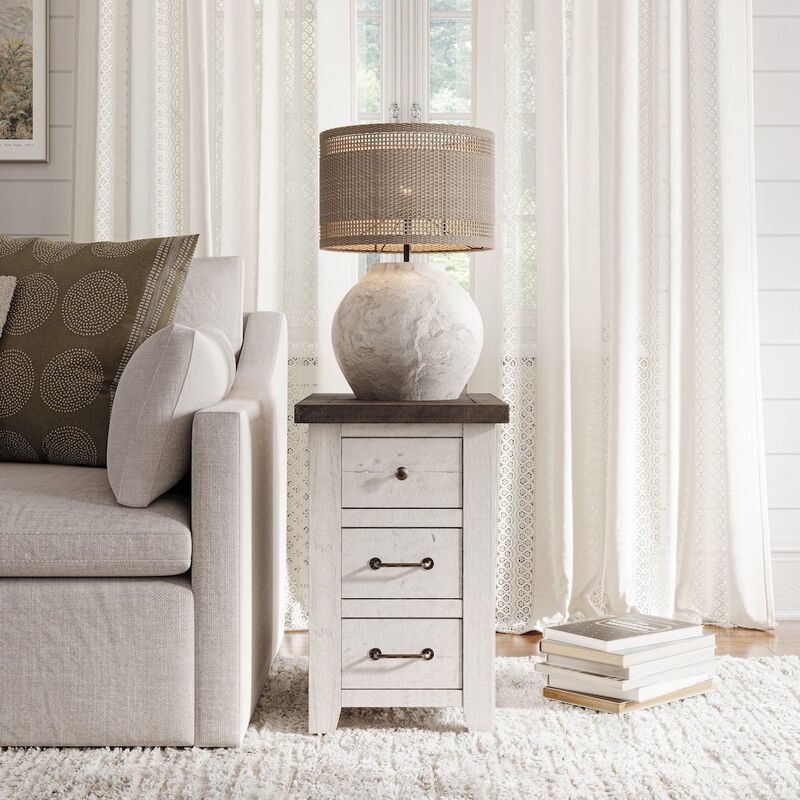 Jofran Harris USB Charging Chairside Table