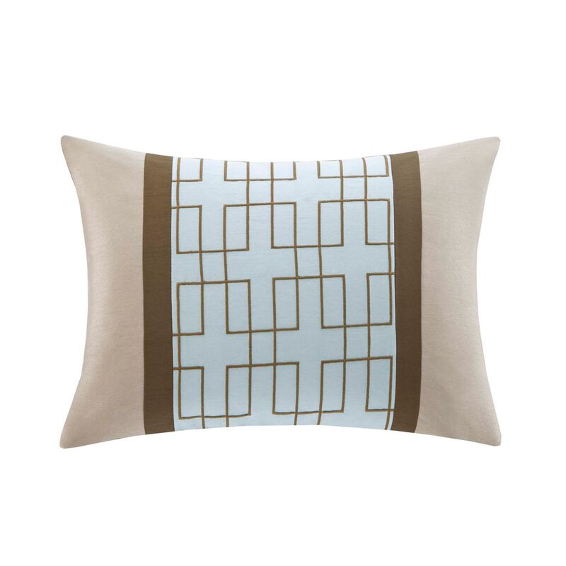 Gracie Mills Elsie Transitional Colorblock 7-Piece Comforter Set