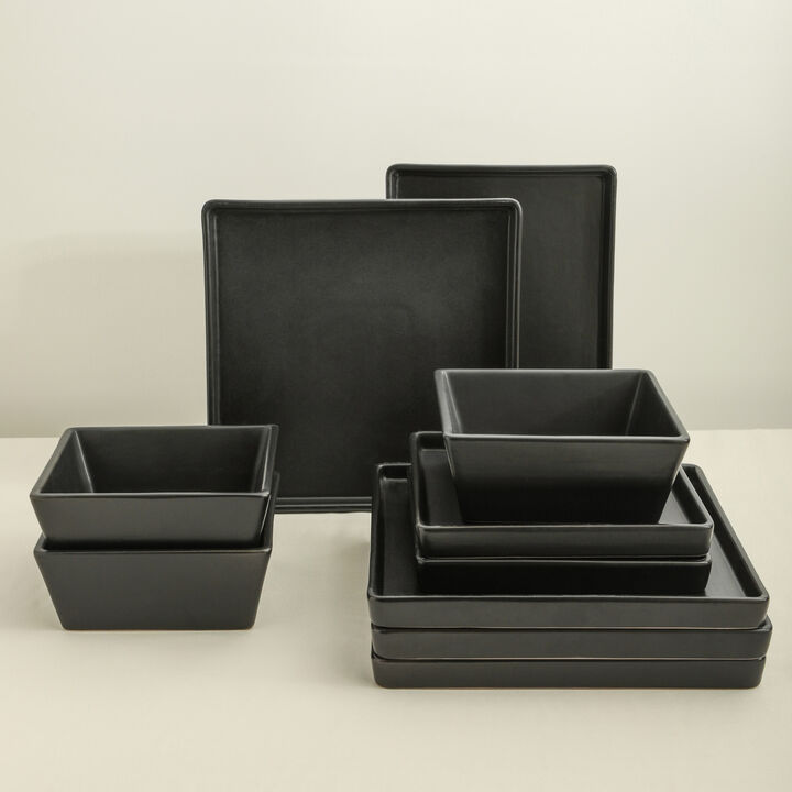 Stone Lain Grace Stoneware 24 Piece Dinnerware Set
