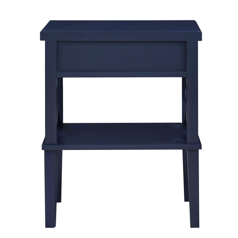 Comfort Pointe Marta Midnight Blue Nightstand
