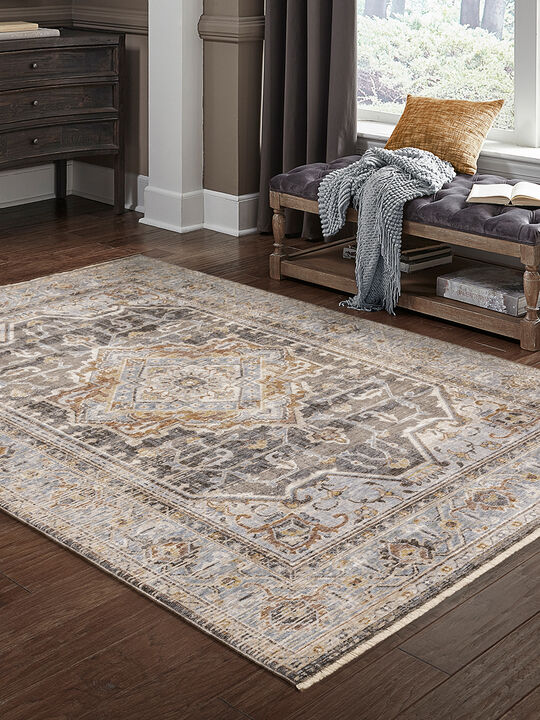 Maharaja 3'3" x 5' Charcoal Rug