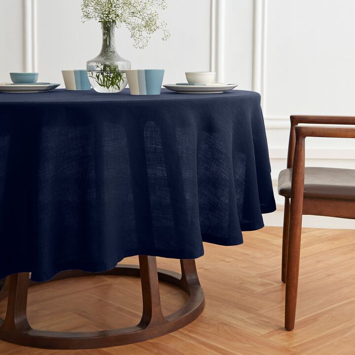 Solino Home 100% Pure Linen Round Tablecloth | Sonoma
