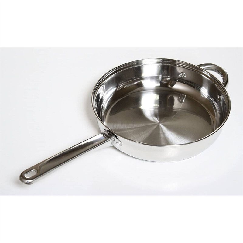 Hivvago 12 Piece Cool Touch Stainless Steel Cookware Set