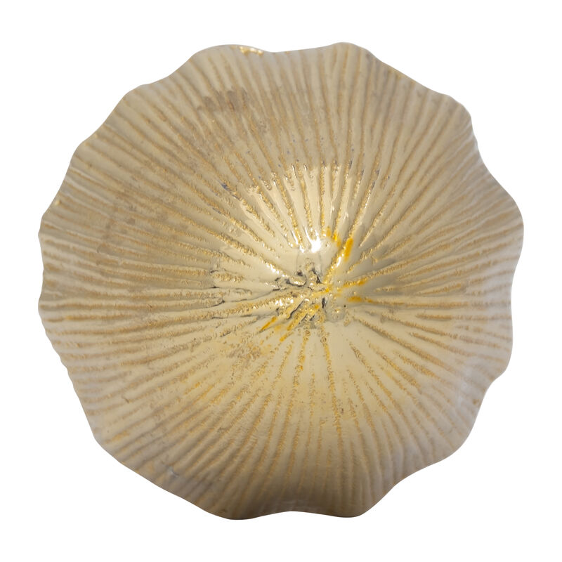 8" Mushroom with Metal Top, Gold
