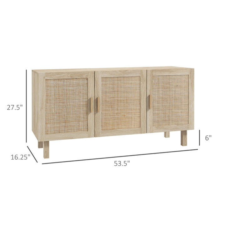 Wooden Kitchen Storage Cabinet with Shelves for Pantry and Garage Organization
