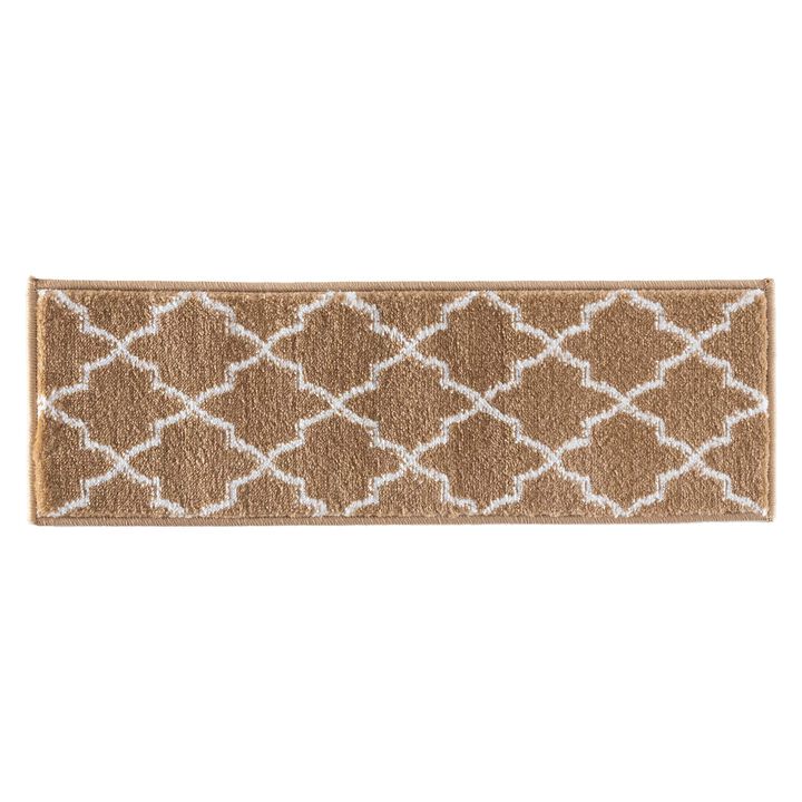 SUSSEXHOME Carpet Stair Treads Easy to Install with Double Adhesive Tape - Safe, 9" X 28" - Beige