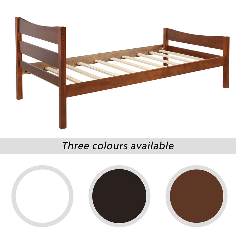 Merax Wood Platform Bed with Headboard and Wooden Slat Support