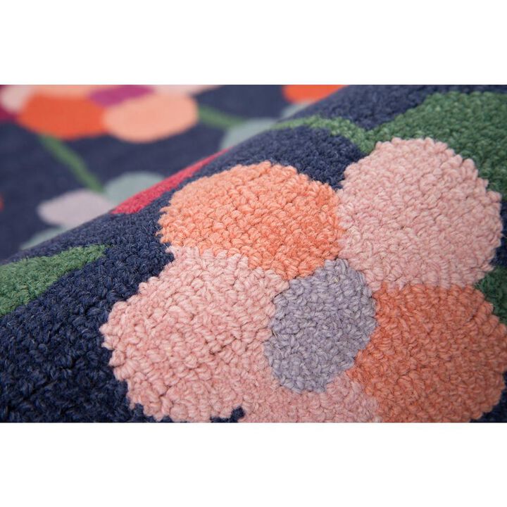 Momeni Casual Rectangle Area Rug, Navy, 8' X 10'