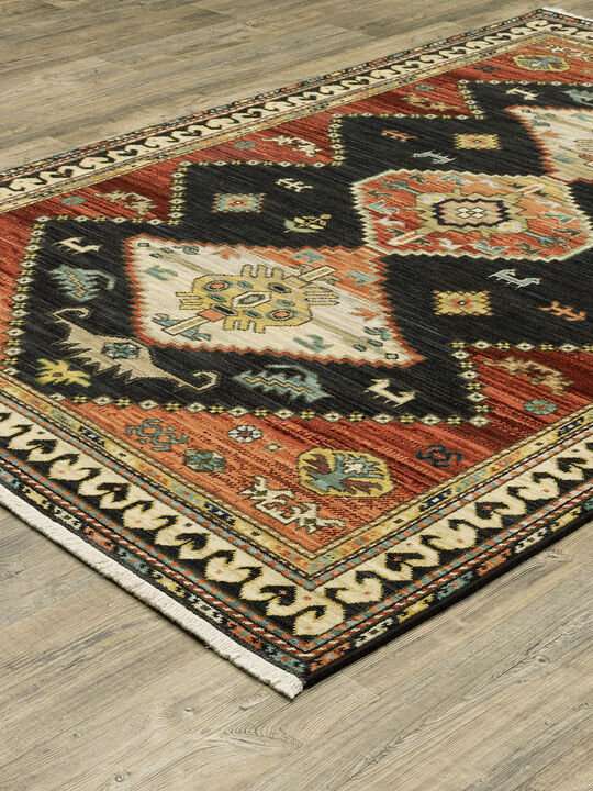 Lilihan 2' x 3' Navy Rug