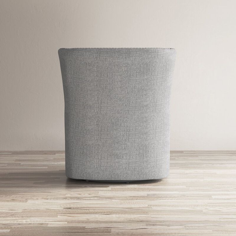 Jofran Bryson Transitional Upholstered Swivel Chair with Nailhead Trim