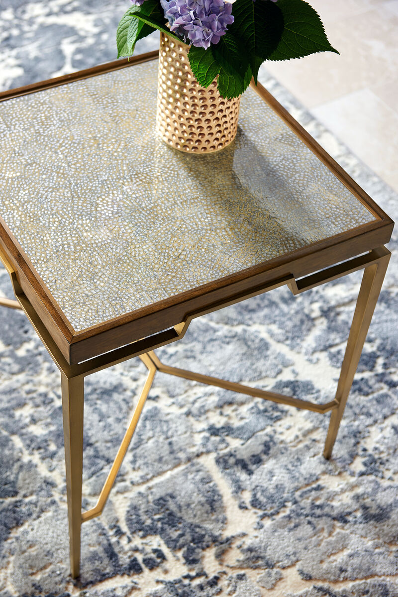 Toulouse Eggshell End Table