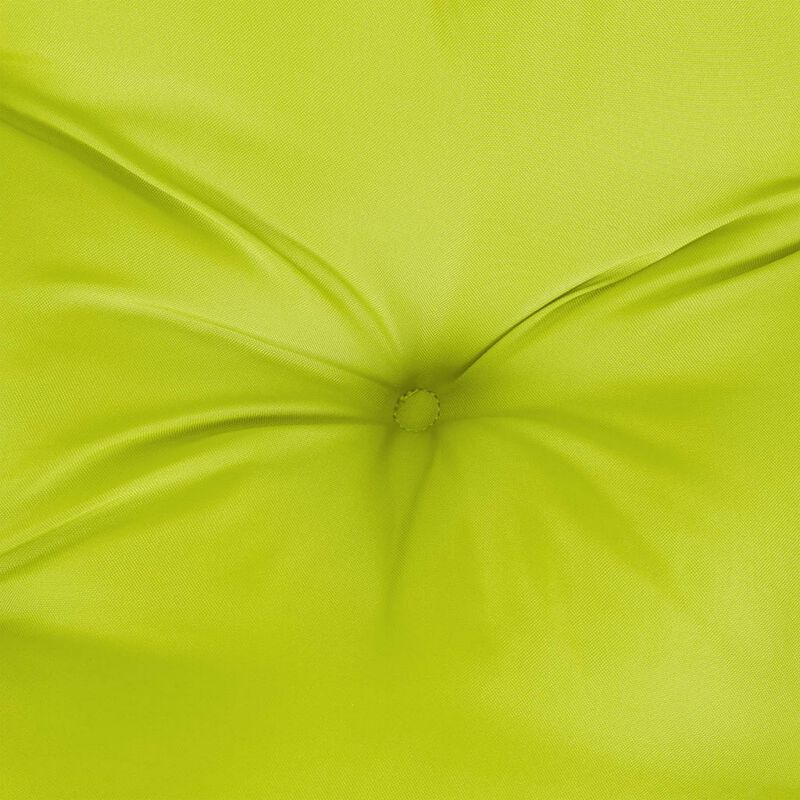 Claire 2pc Outdoor Cushion for Bench, Tufted Green Oxford Fabric - Benzara