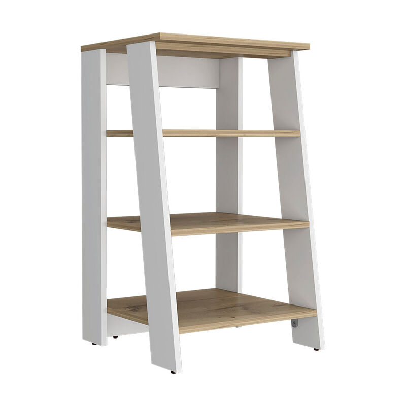 Linen Cabinet Jenne, Bathroom, Light Oak / White