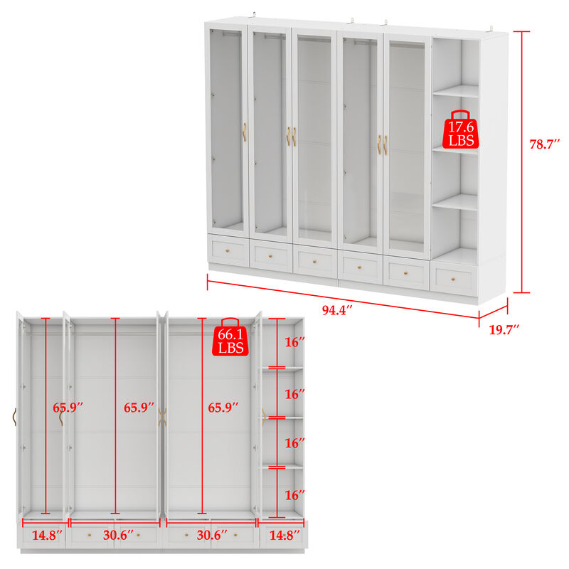 Modular Closet System Wardrobe Units Armoires Home Organization