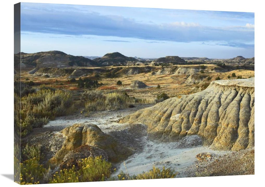 Badlands, South Unit, Theodore Roosevelt National Park, North Dakota-Canvas Art-32x24