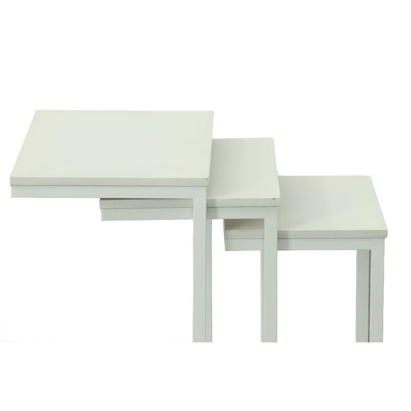 Carolina Living Addison Nesting Table Set - White