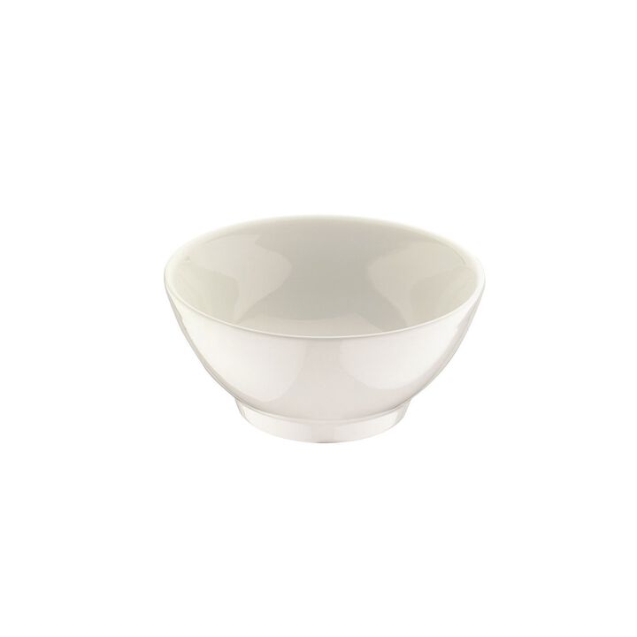 Gourmet dia.5.5" h:2.75" 15 oz. Round Warm White Porcelain Bowl (Set of 4)