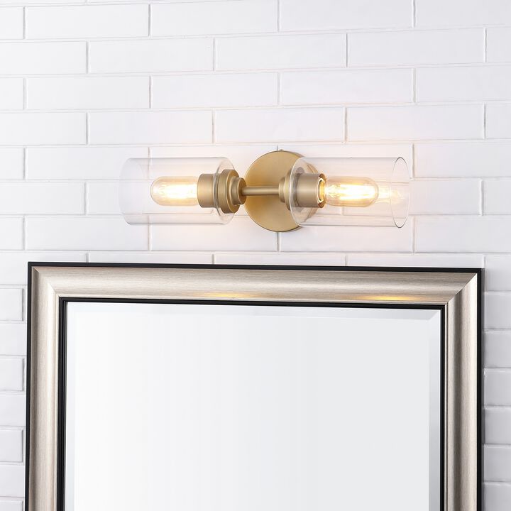 Juno Farmhouse Industrial Iron Cylinder LED Sconce