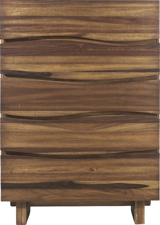 Ocean Five Drawer Solid Wood Chest