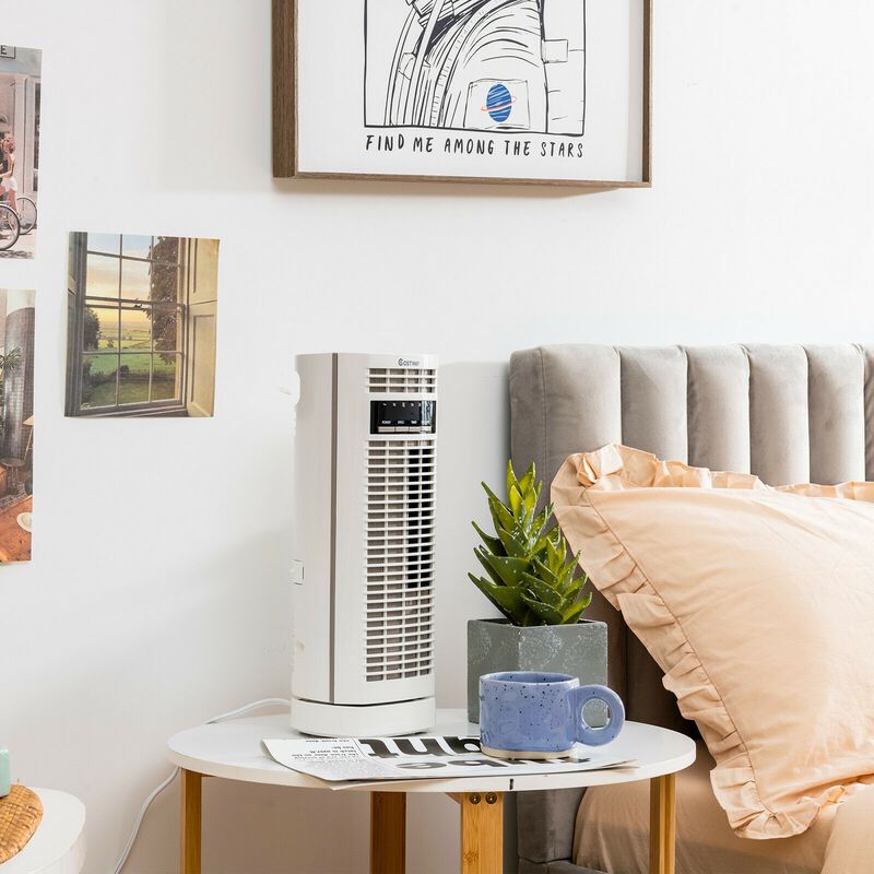 14 Inch  Mini Oscillating Tower Fan Electric Desk Fan with 3 Speed and Timer
