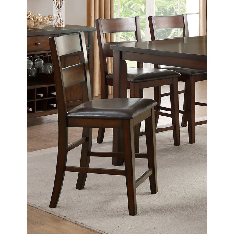 Wooden Counter Height Chairs Set of 2