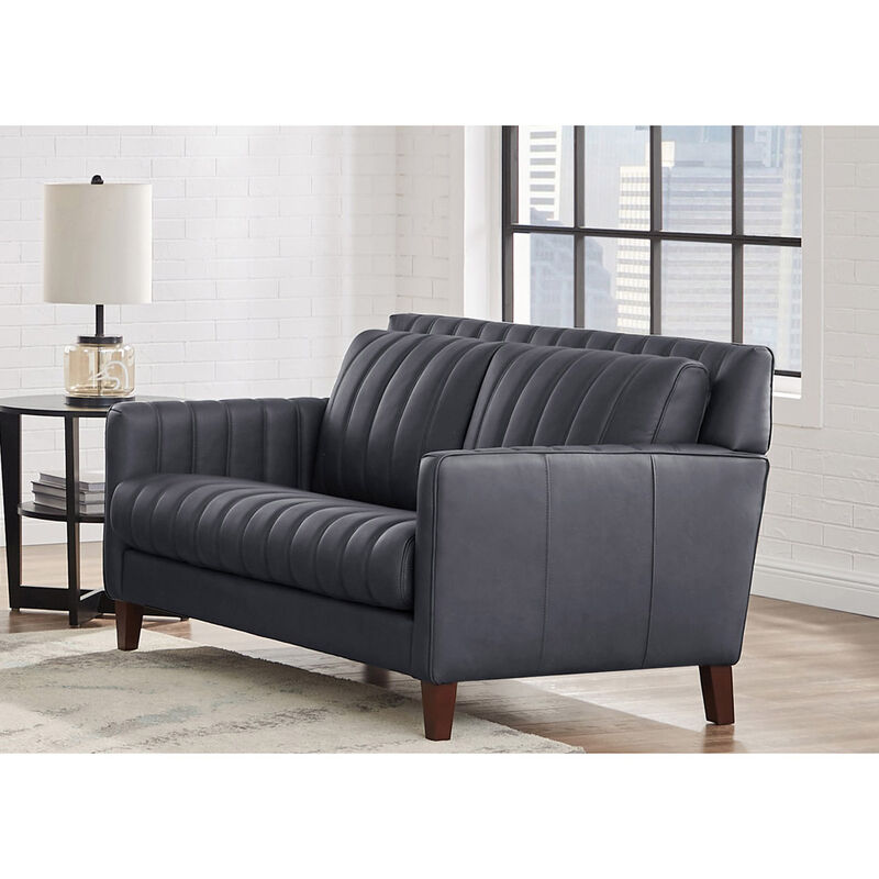 Ennis Top Grain Leather Loveseat