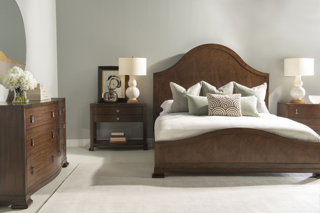Mcalpine Wood Panel Bed - King