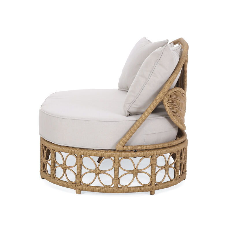 Merax Outdoor Sofa Daybed with 3 Pillows