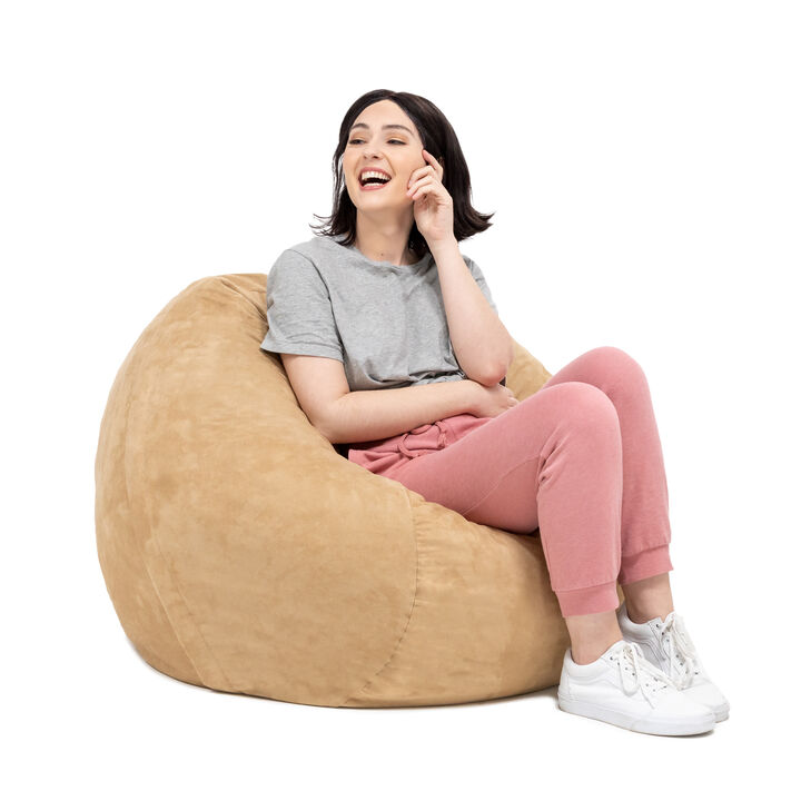 Jaxx Saxx 3 Foot Round Bean Bag w/ Removable Cover