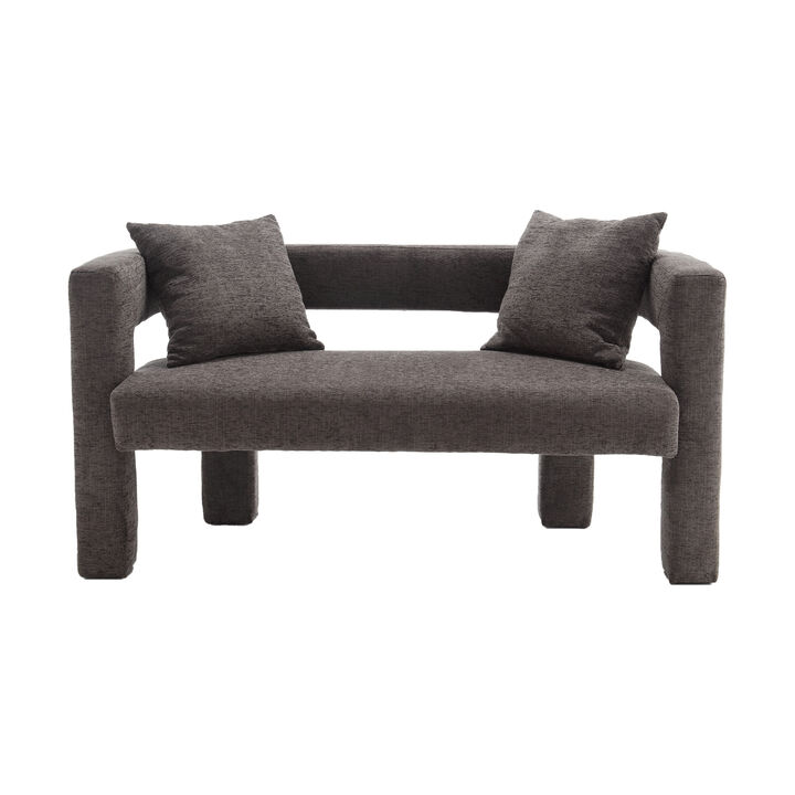 Merax Modern Chenille Loveseat Sofa