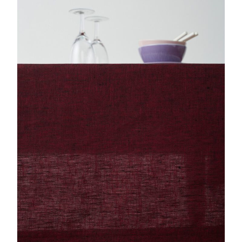 Solino Home 100% Pure Linen Tablecloth 54 x 72 Inch | Athena