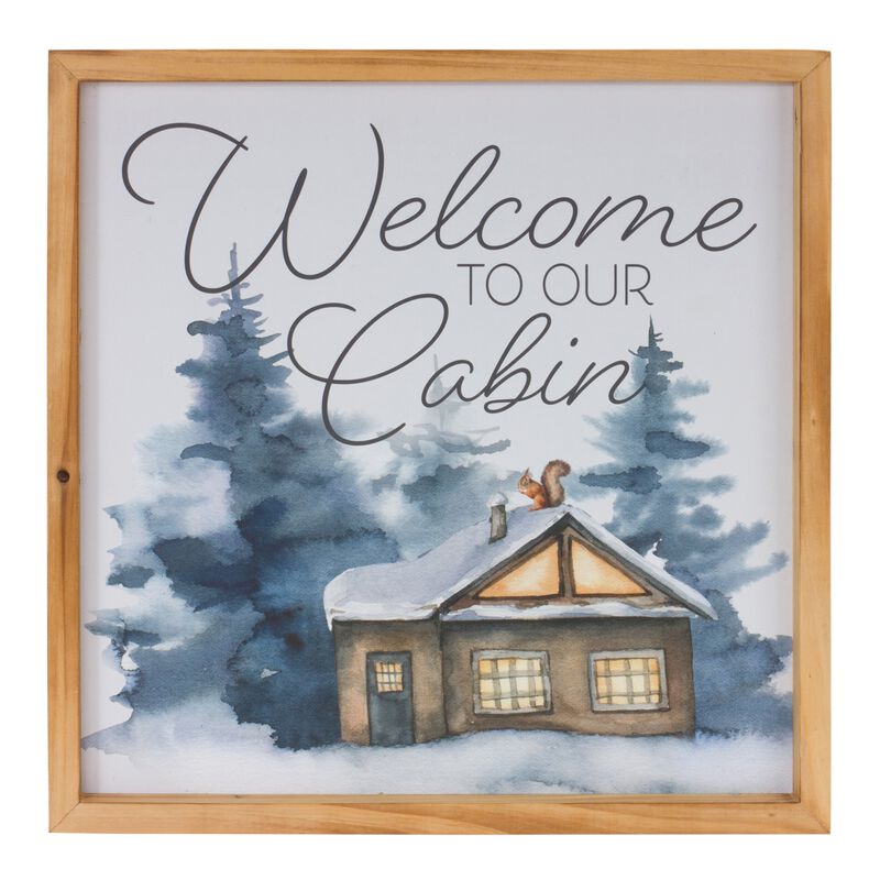 Home and Cabin Frame (Set of 2) – MDF/Wood Wall Art for Cabin, Lodge, and Rustic Mountain Home Styles