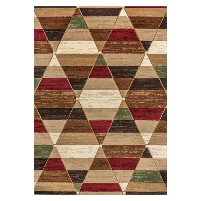Kehoe Retro Diamonds Geometric Area Rug