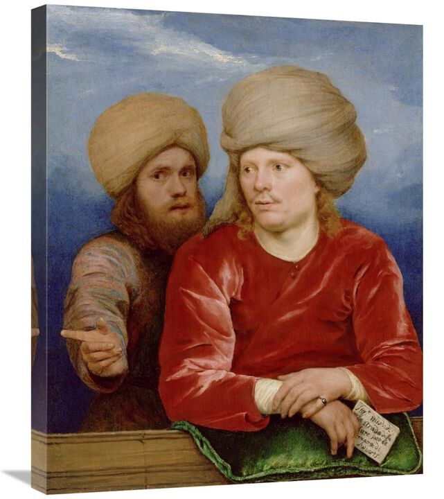 Double Portrait-Canvas Art-22x28