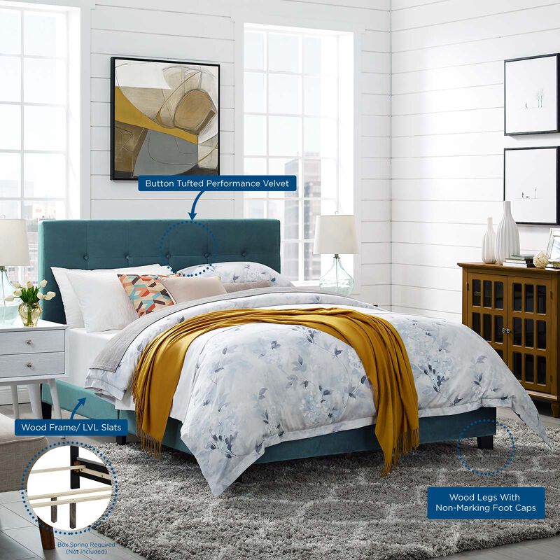 Modway - Amira Full Performance Velvet Bed