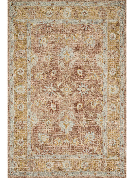 Julian JI04 Terracotta/Gold 7'9" x 9'9" Rug