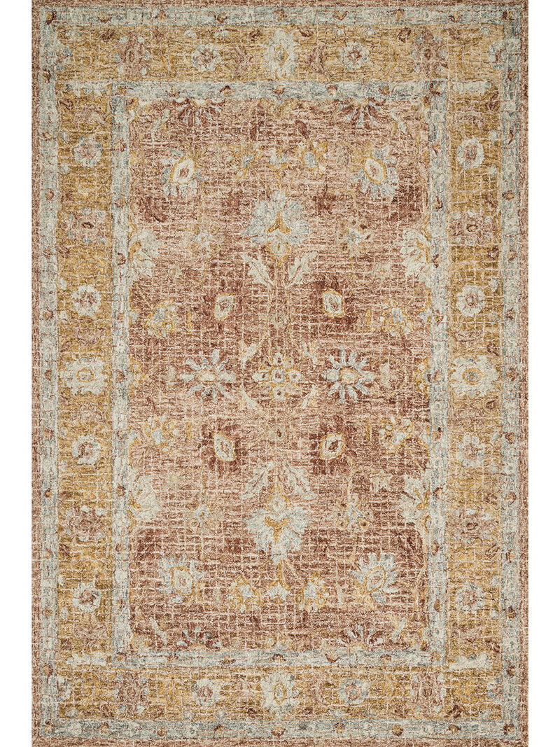 Julian JI04 Terracotta/Gold 7'9" x 9'9" Rug