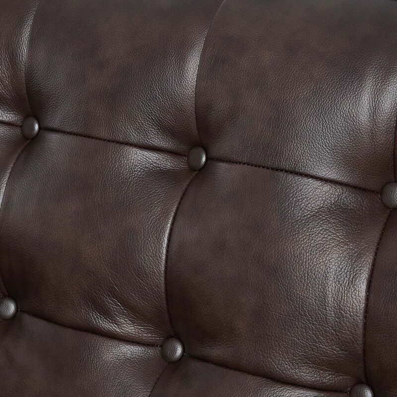 Exalt Tufted Vegan Leather Sofa