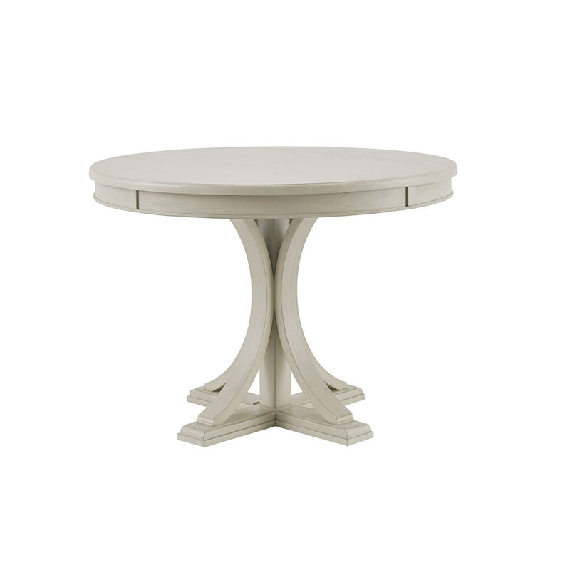Gracie Mills Anastasia Distressed Solid Round Dining Table