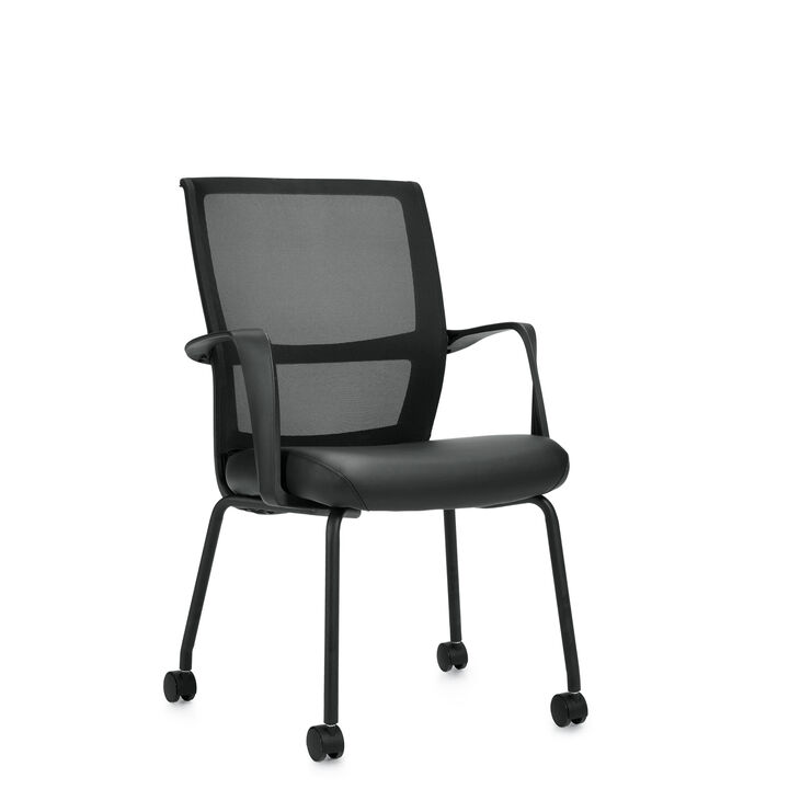 Low Back Mesh Chair with Arms