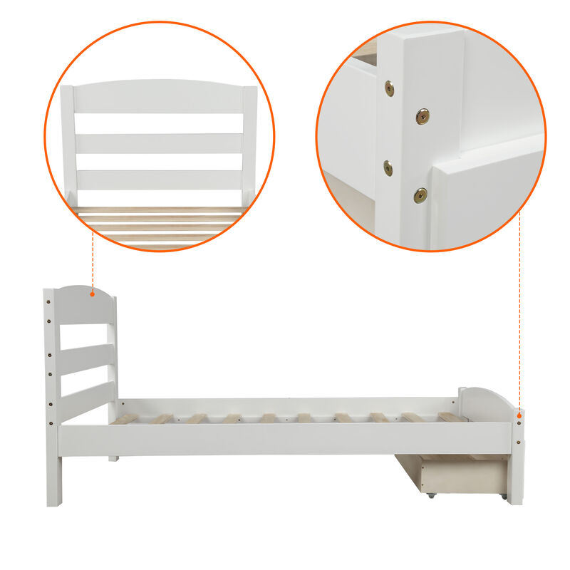 Merax Platform Twin Bed Frame