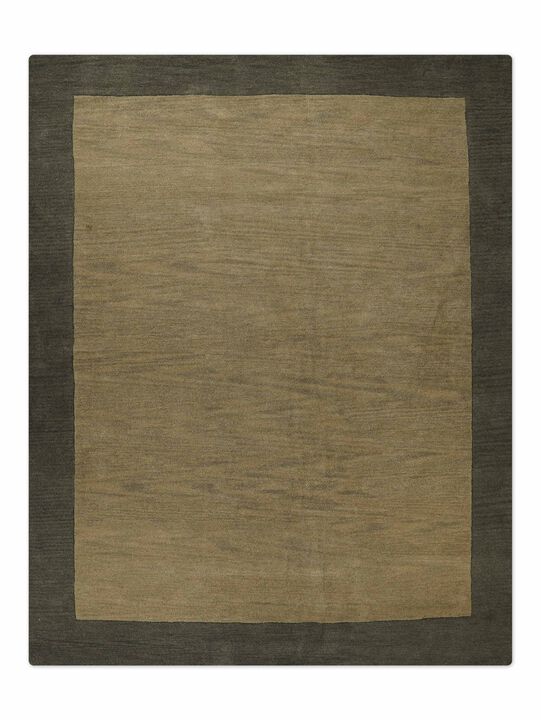 RUGSOTIC CARPETS HAND TUFTED WOOL ECO-FRIENDLY AREA RUGS  - 8'x10', Rectangle Shape, Green, Contemporary Modern Design, High Pile Thick Handmade Area Rugs for Living Room, Bed Room (K00201)