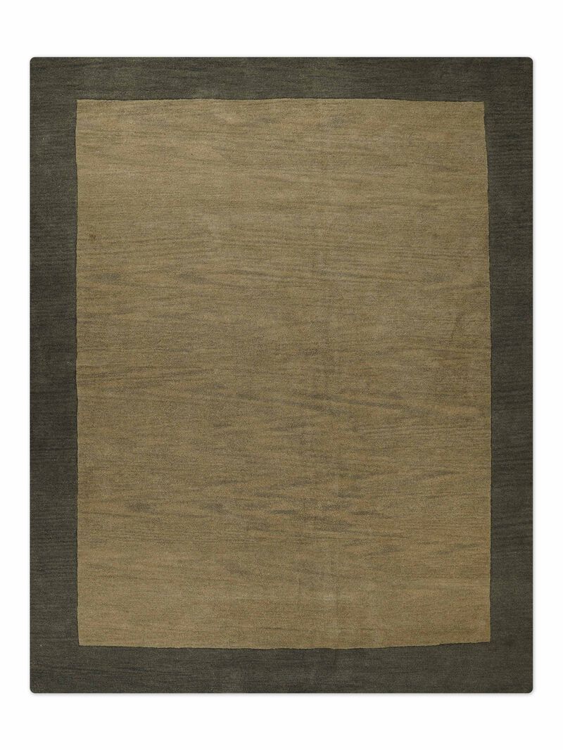 RUGSOTIC CARPETS HAND TUFTED WOOL ECO-FRIENDLY AREA RUGS  - 8'x10', Rectangle Shape, Green, Contemporary Modern Design, High Pile Thick Handmade Area Rugs for Living Room, Bed Room (K00201)