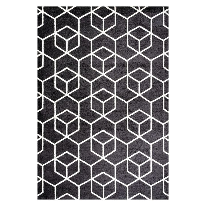 Tumbling Blocks Modern Geometric Area Rug